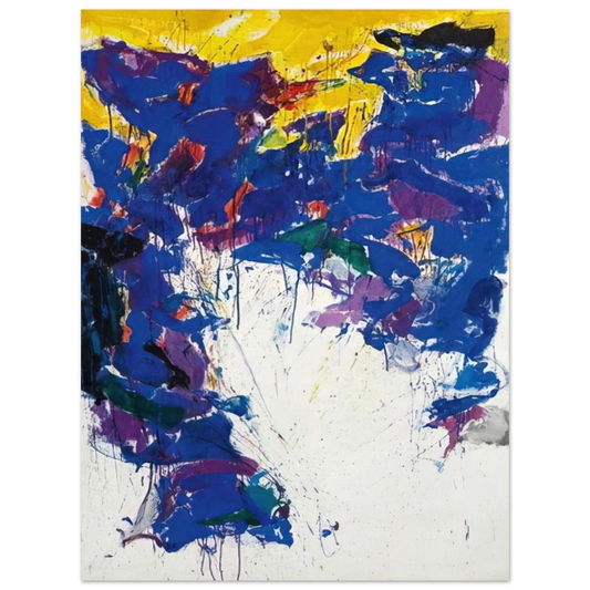 Sam Francis - Violet Yellow and White Fine Art Poster - Default Title