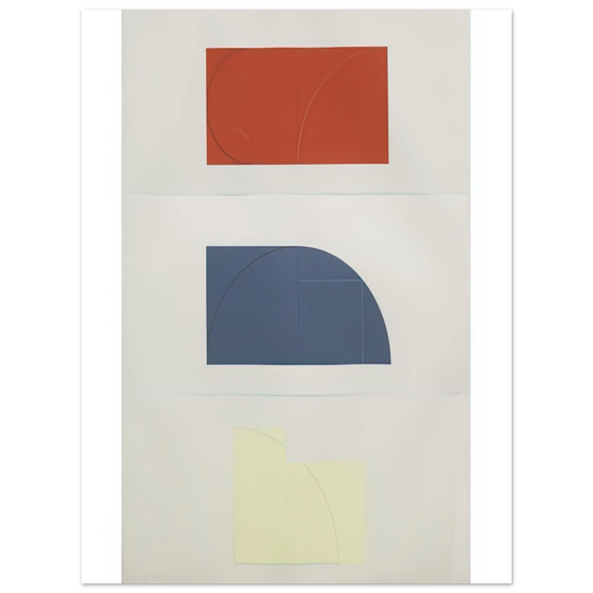 Robert Mangold - SERIES OF THREE 1984 Fine Art Poster - Default Title