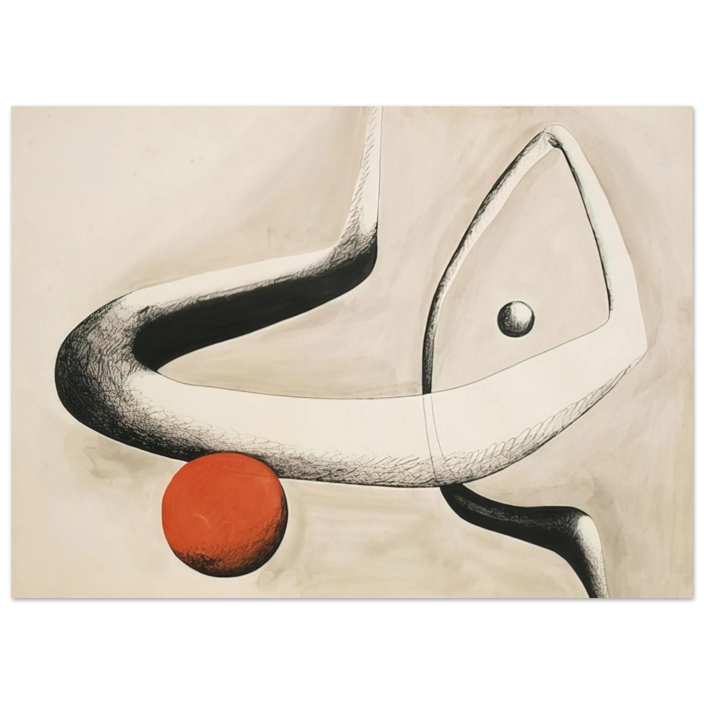 Alexander Calder - UNTITLED 1932 0 Fine Art Poster - 40x60 cm / 16x24 inches