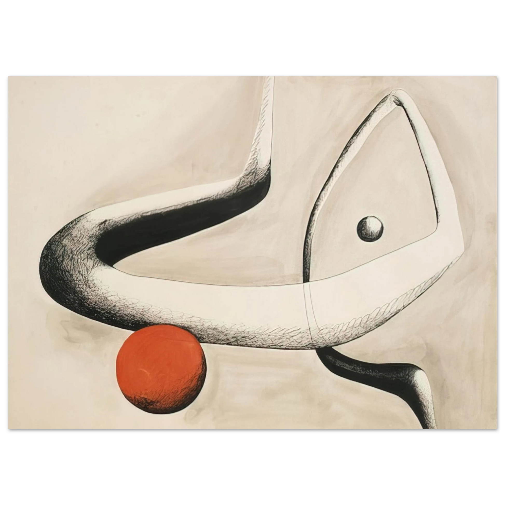 Alexander Calder - UNTITLED 1932 0 Fine Art Poster - 40x60 cm / 16x24 inches