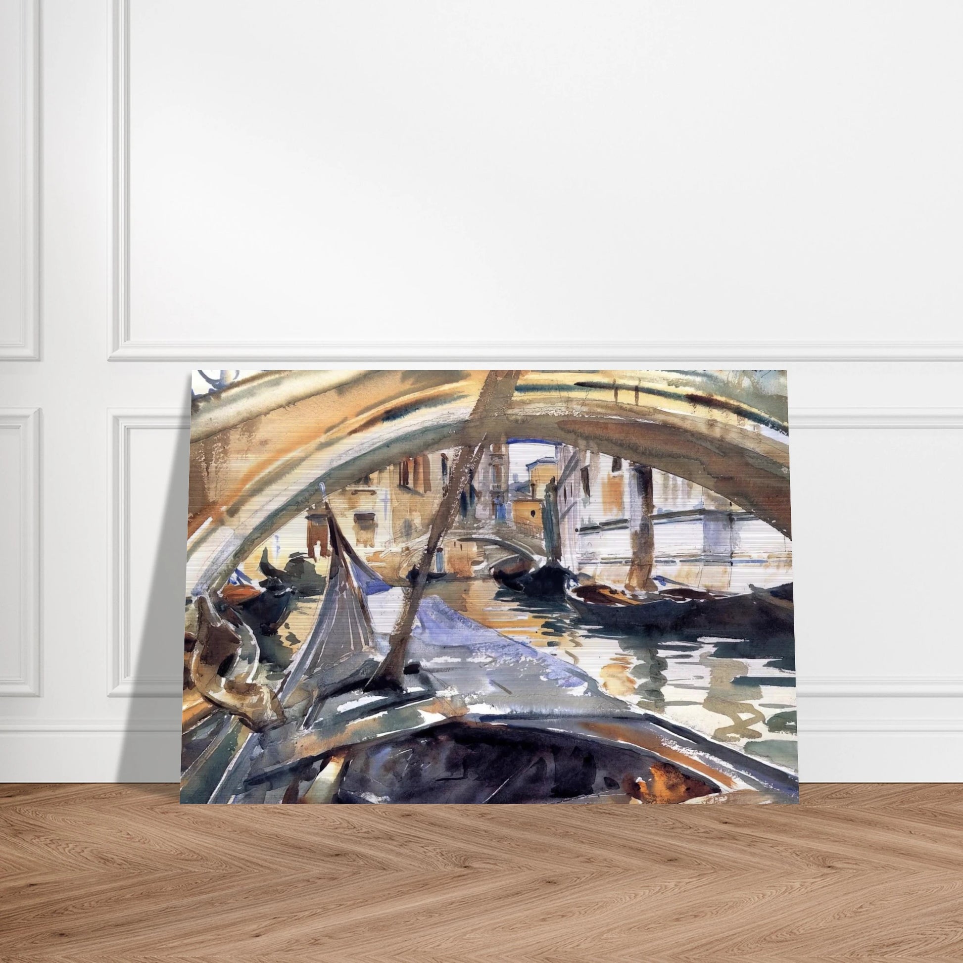 Rio de Santa Maria Formosa - John Singer Sargent Brushed Aluminum Print - 70x100 cm / 28x40 inches | John Singer Sargent Aluminum Print | John Singer Sargent Prints