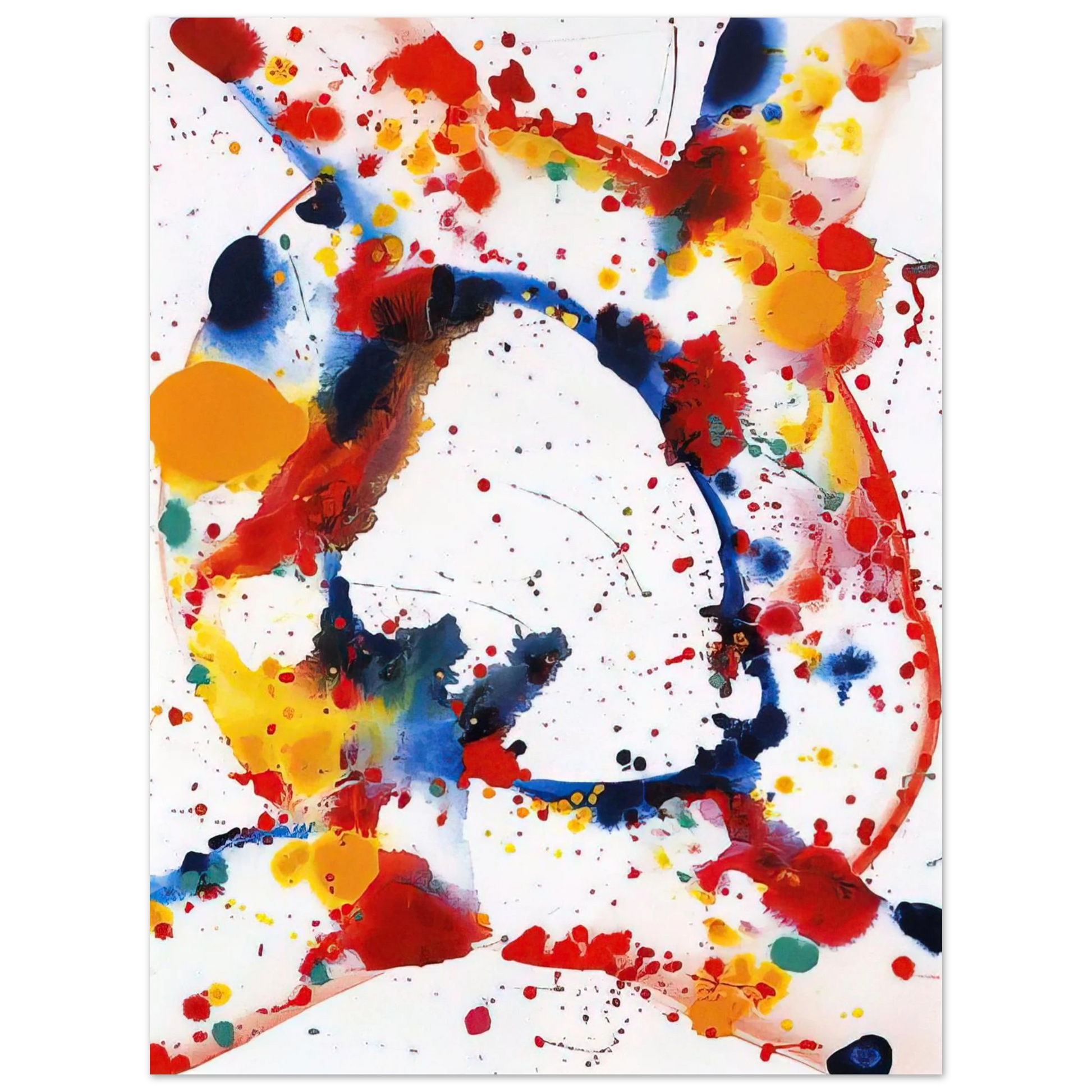 Sam Francis - Untitled  Holy Hole  Fine Art Poster - Default Title