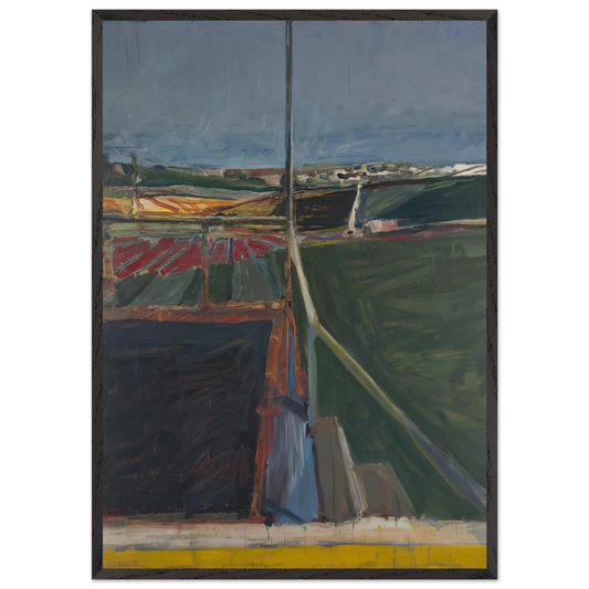 View from the Porch - Richard Diebenkorn Framed Art Print – Black Wooden Frame - Default Title - -Framed Art Print