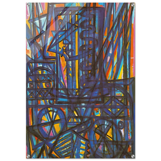 Jeanne d'Arc traversant la Loire - 1940 - Charles Lapicque Acrylic Print - 70x100 cm / 28x40″ inches | Charles Lapicque Wall Art | Charles Lapicque Prints