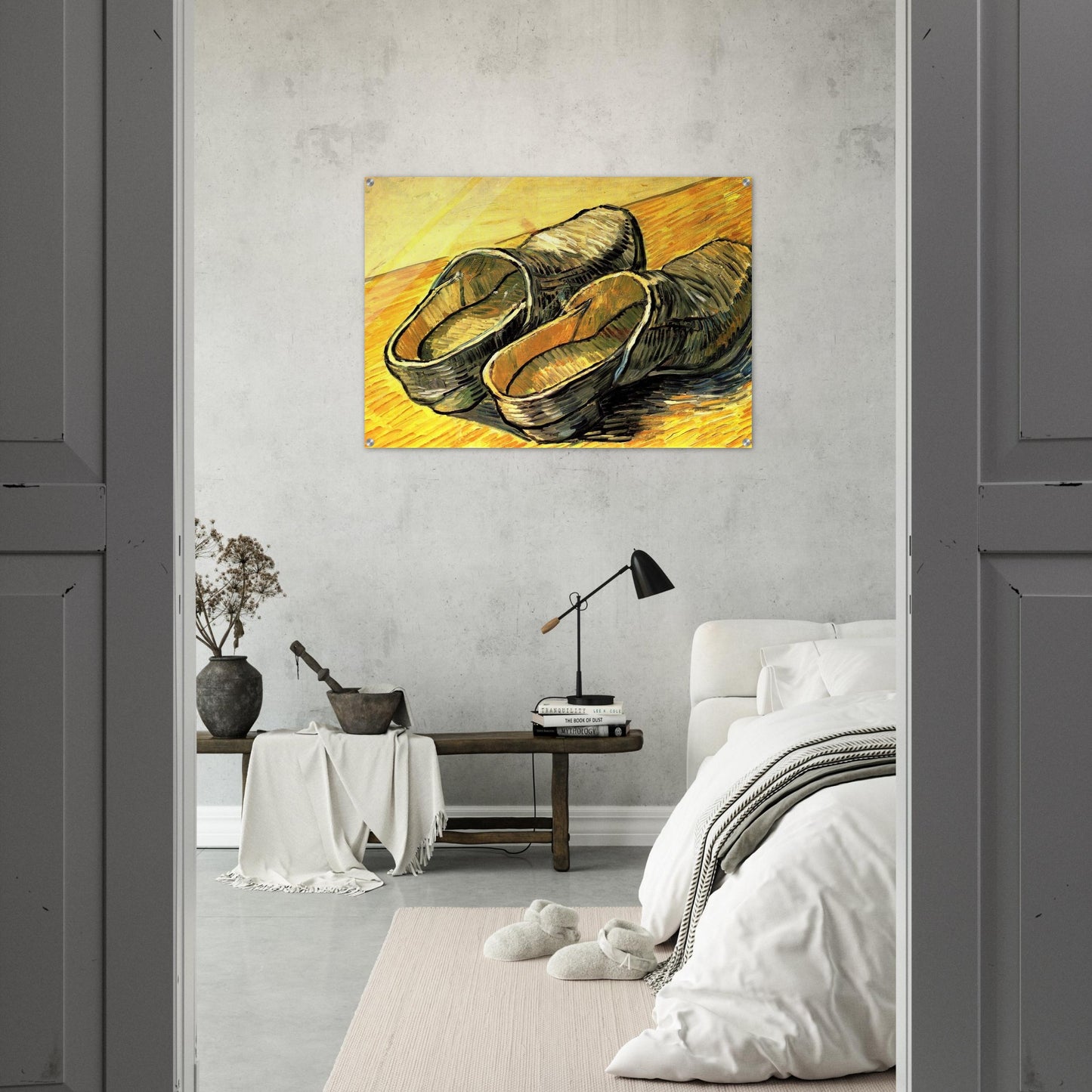 A Pair of Leather Clogs - Vincent van Gogh Acrylic Print - 70x100 cm / 28x40″ inches