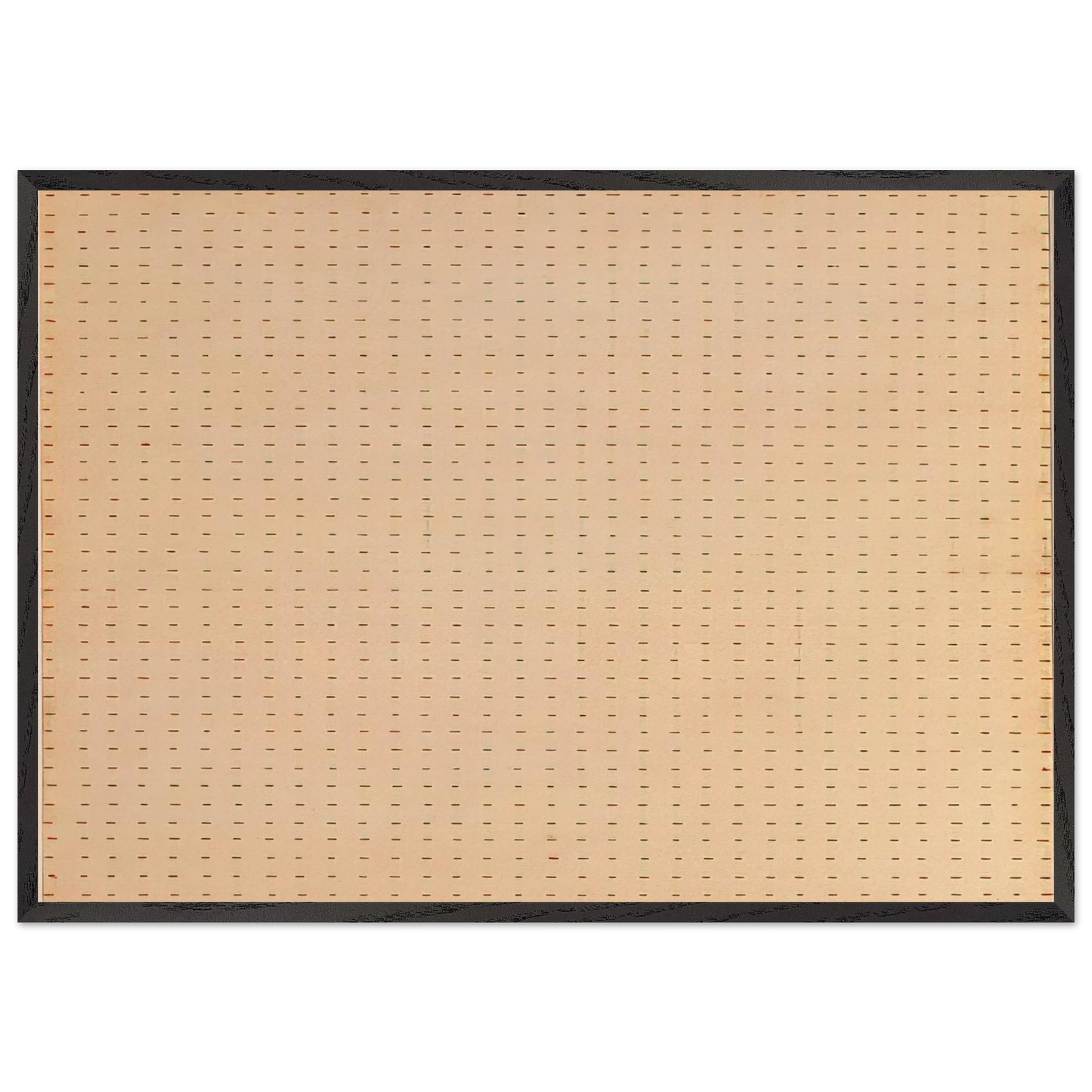 Untitled  White Flower  - Agnes Martin Framed Art Print – Black Wooden Frame - Default Title - -Framed Art Print