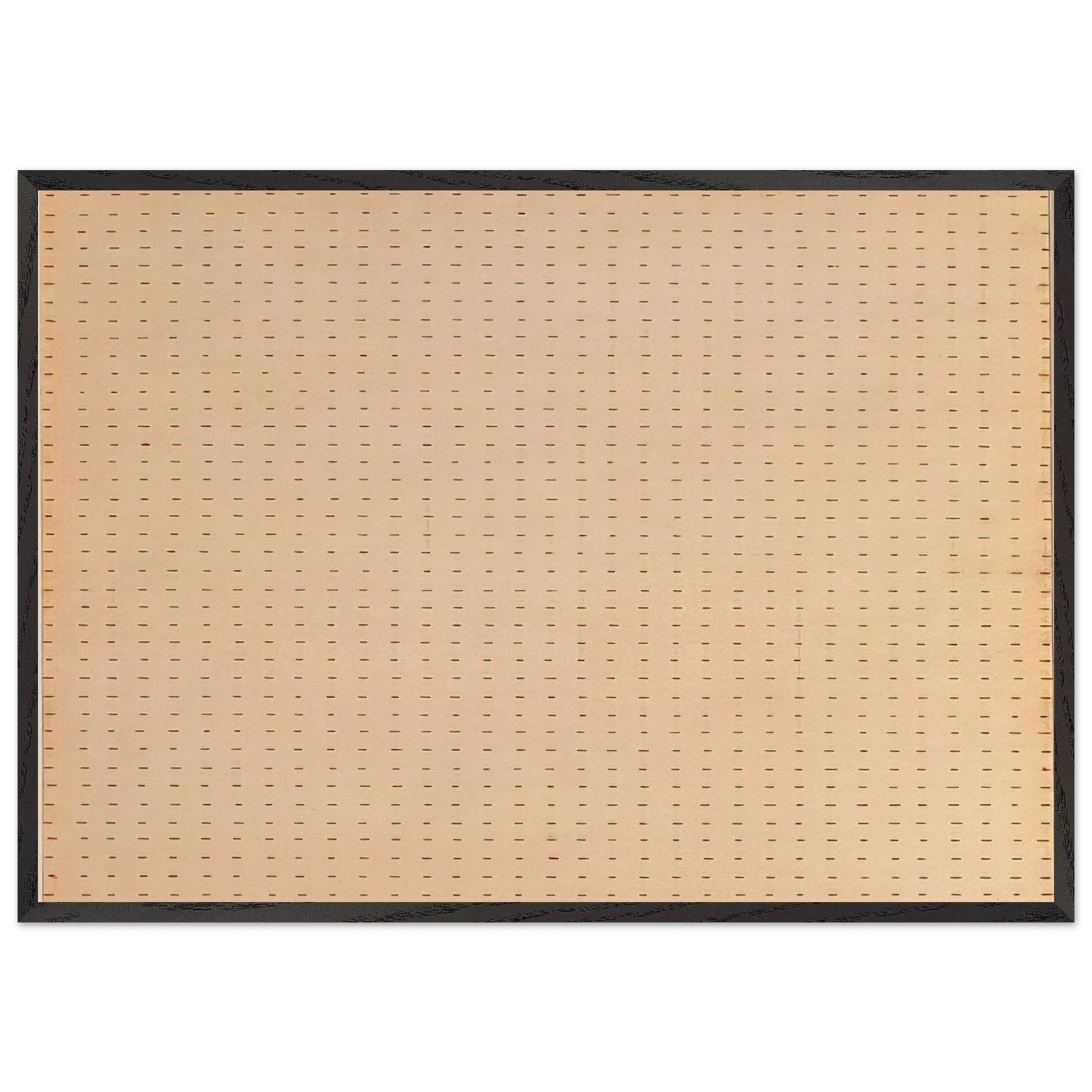 Untitled  White Flower  - Agnes Martin Framed Art Print – Black Wooden Frame - Default Title - -Framed Art Print