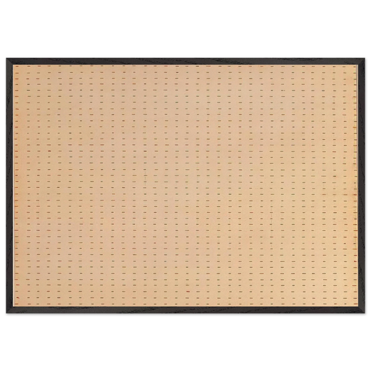 Untitled  White Flower  - Agnes Martin Framed Art Print – Black Wooden Frame - Default Title - -Framed Art Print