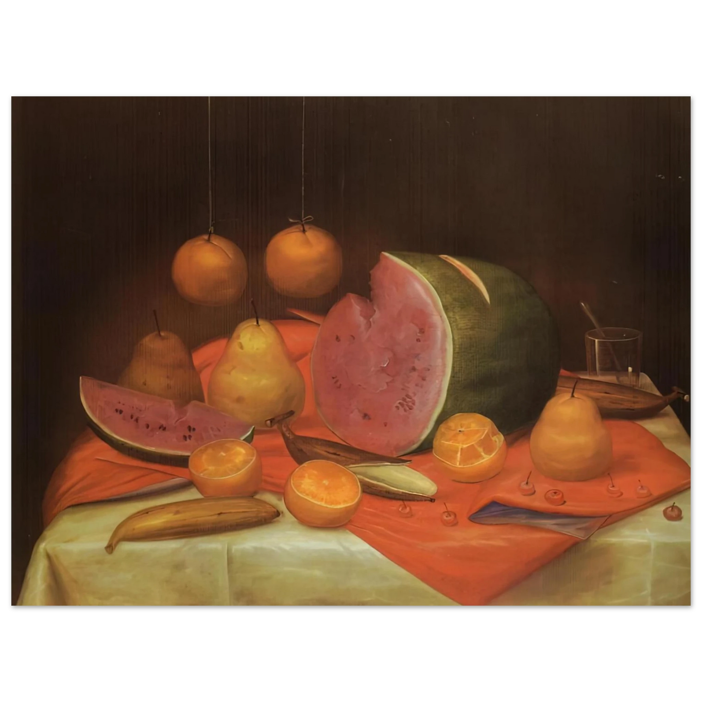 Fernando Botero - STILL LIFE WITH WATERMELON Fine Art Poster - Default Title