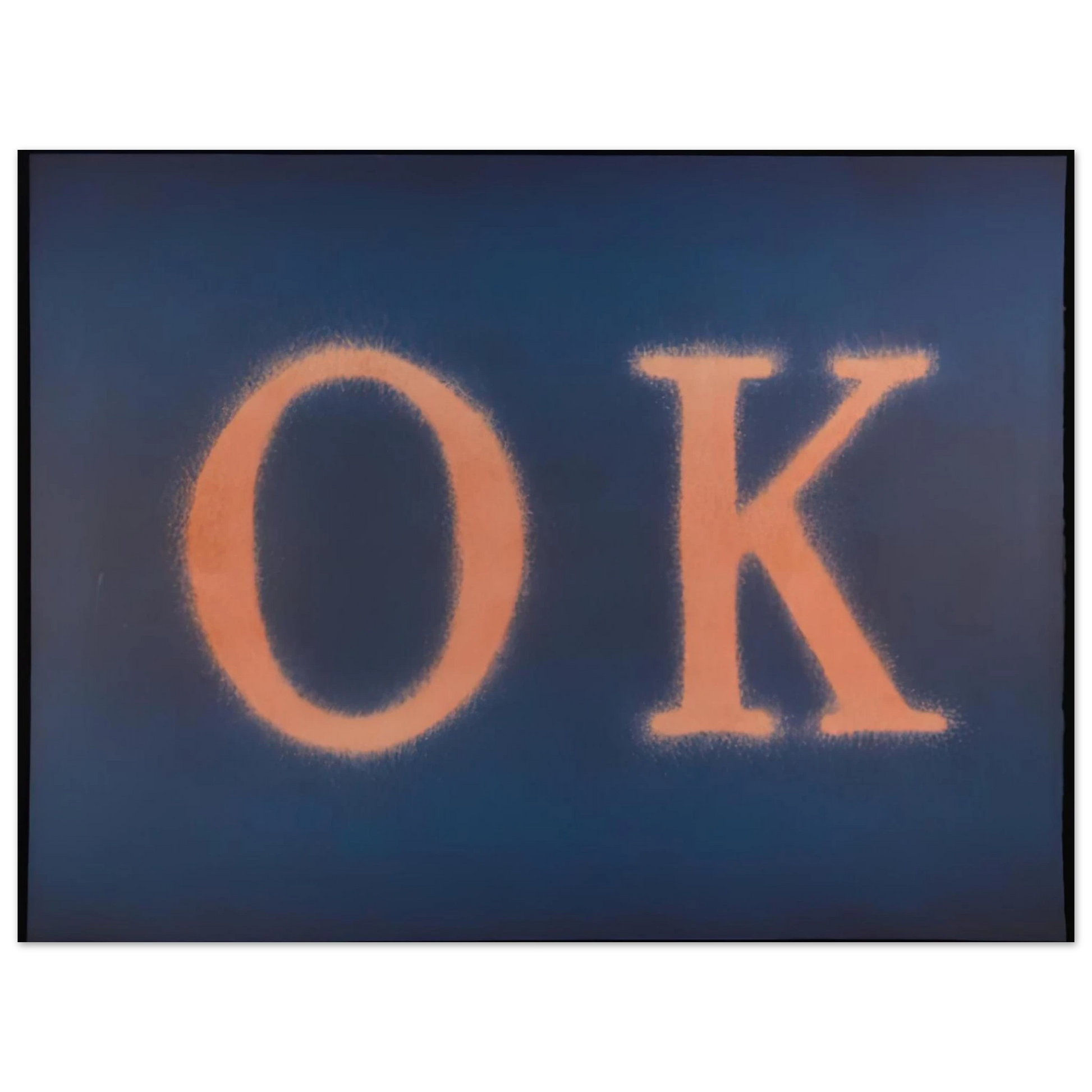Edward Ruscha - OK STATE I 1990 Fine Art Poster - Default Title