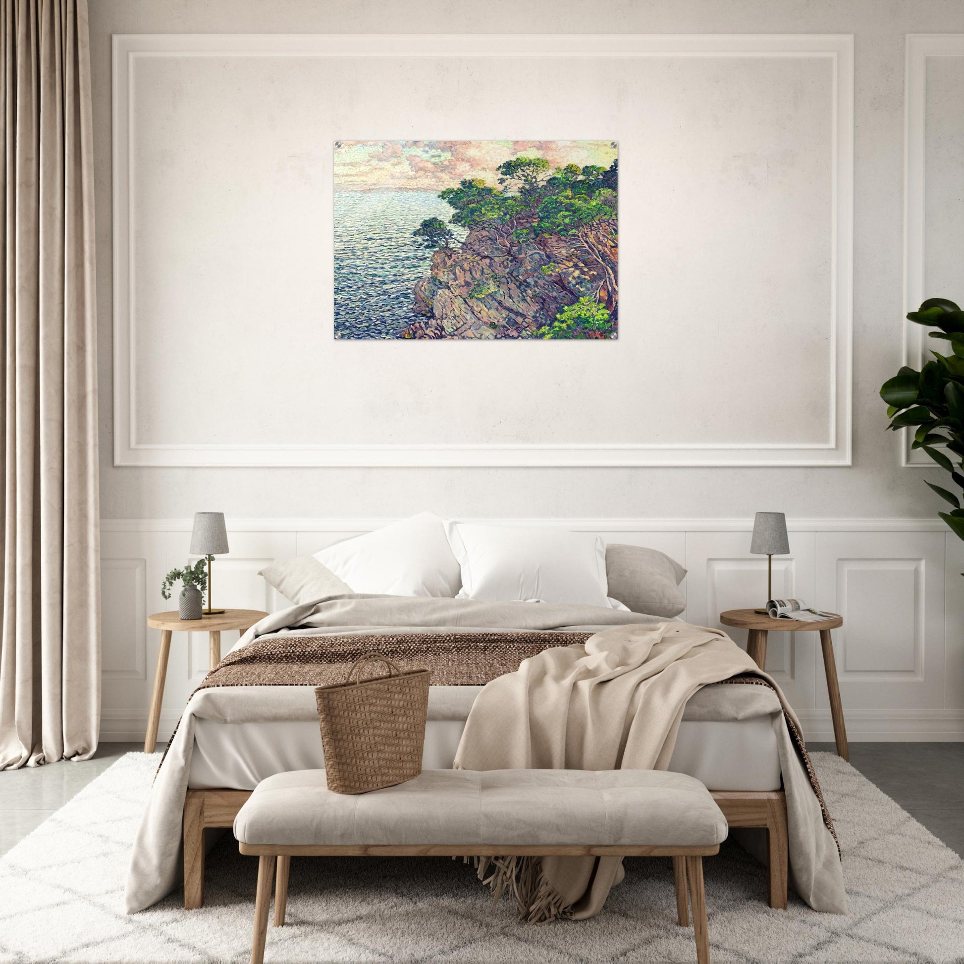 THE POINT OF ROSSIGNOL 1905 - Theo van Rysselberghe Acrylic Print - 70x100 cm / 28x40″ inches | Theo van Rysselberghe Wall Art | Theo van Rysselberghe Prints