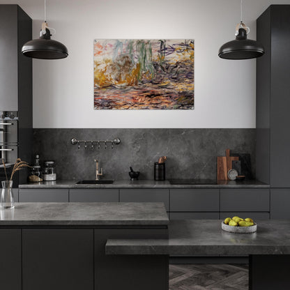 Water Lilies left half - claude monet Acrylic Print - 70x100 cm / 28x40″ inches