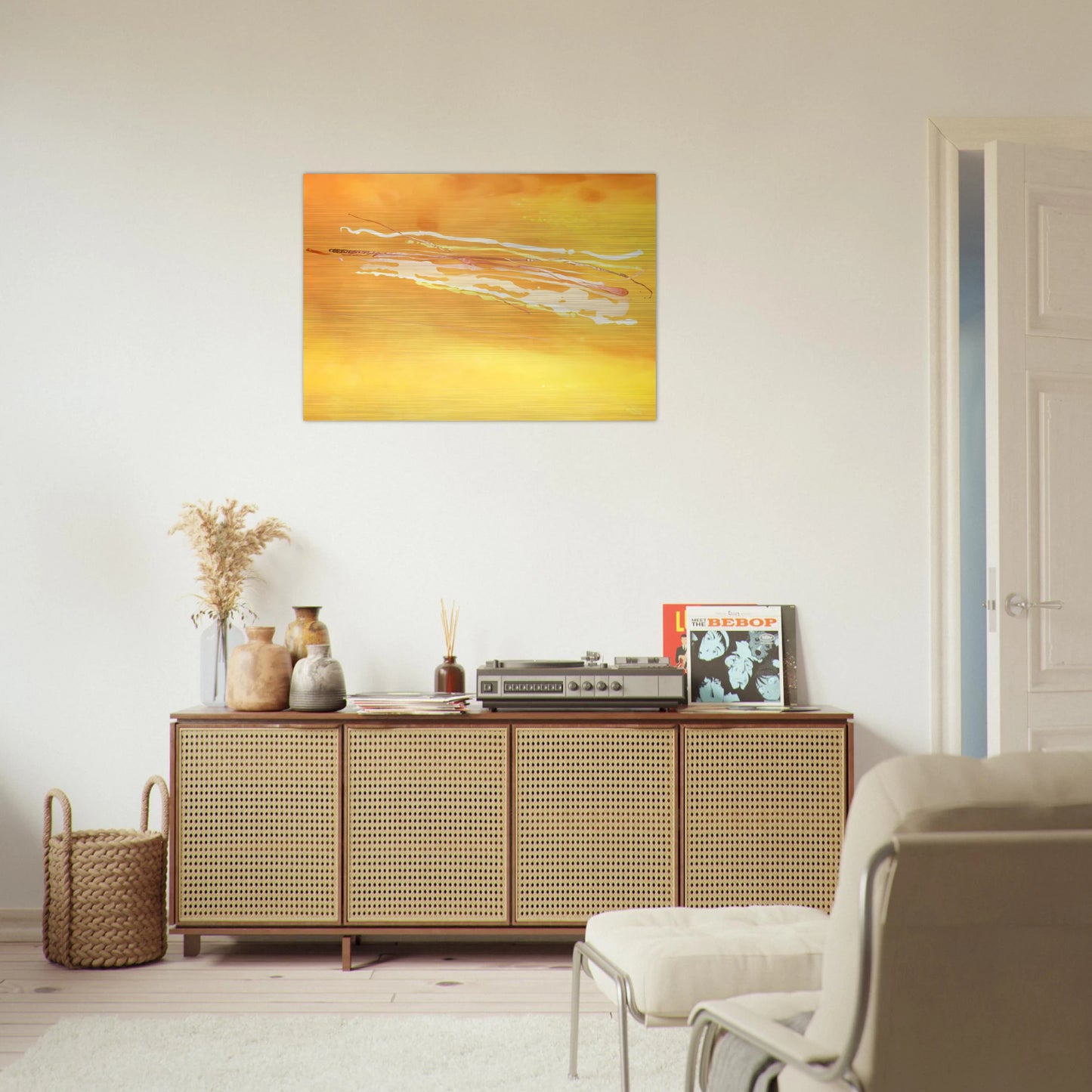 Spirit in the Sky - 1969 - Ronnie Landfield Brushed Aluminum Print - 70x100 cm / 28x40 inches | Ronnie Landfield Aluminum Print | Ronnie Landfield Prints