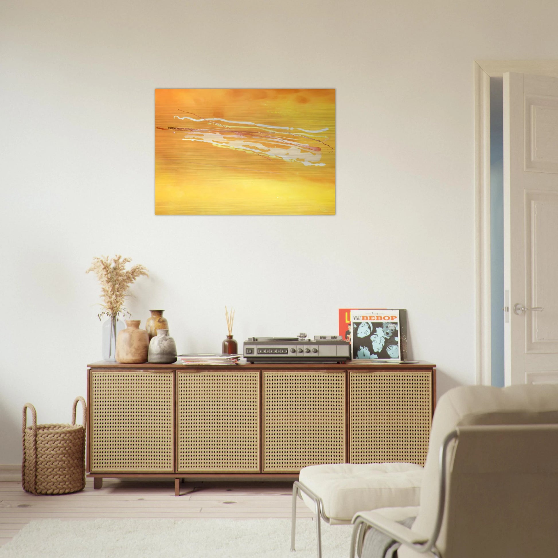 Spirit in the Sky - 1969 - Ronnie Landfield Brushed Aluminum Print - 70x100 cm / 28x40 inches | Ronnie Landfield Aluminum Print | Ronnie Landfield Prints