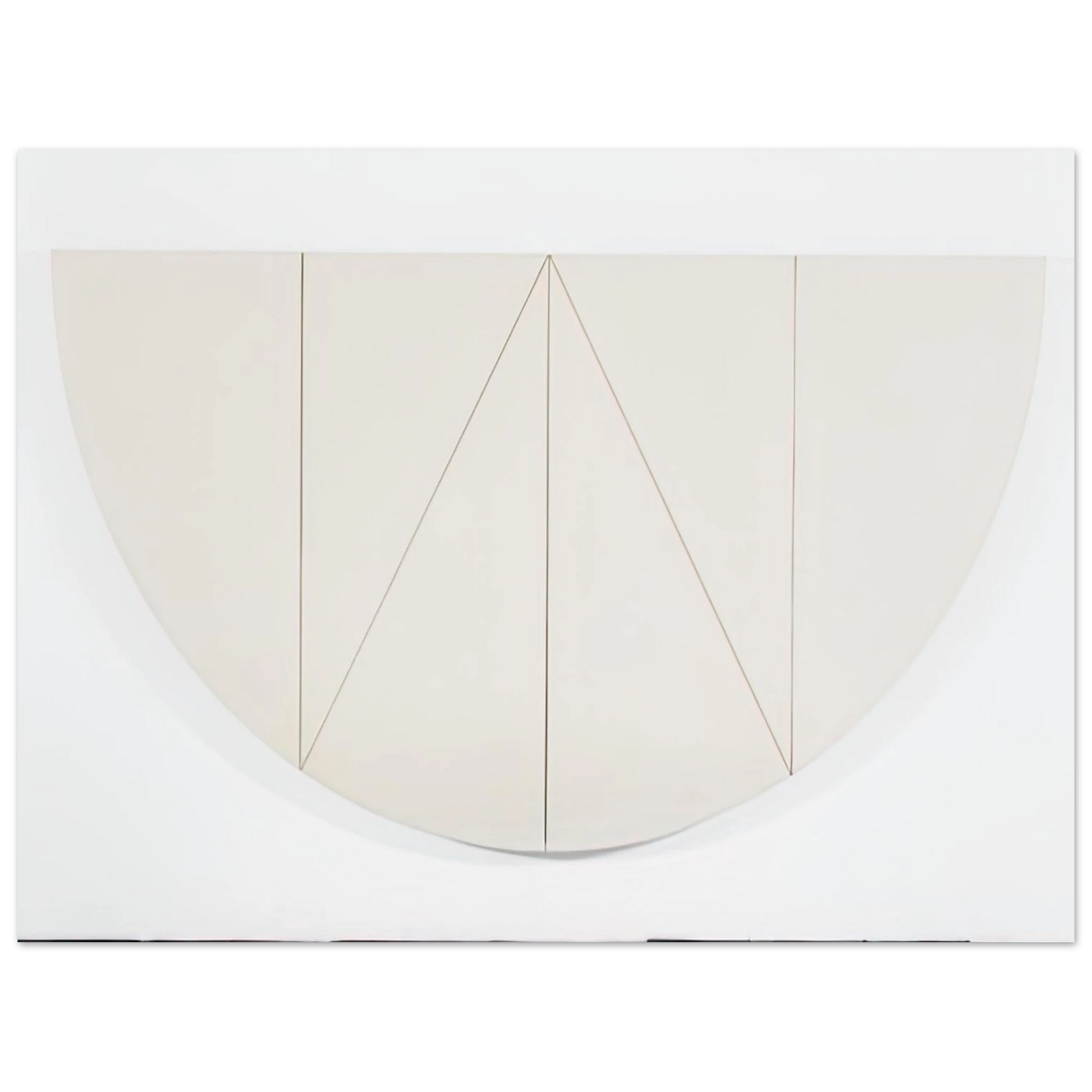 Robert Mangold - 1 2 MANILLA CURVED AREA 1967 Fine Art Poster - Default Title