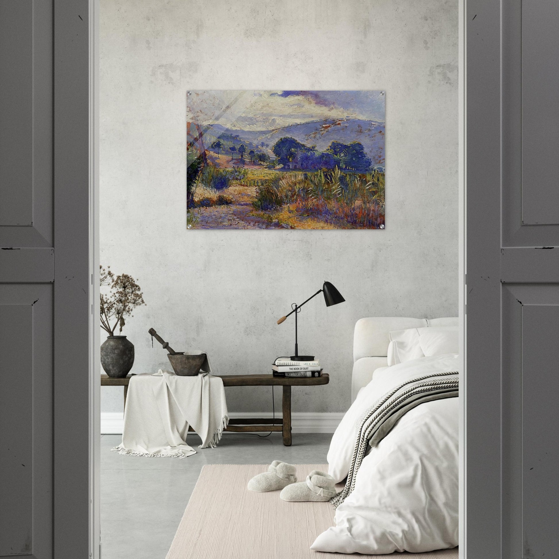 Cabasson Landscape study - Henri-Edmond Cross Acrylic Print - 70x100 cm / 28x40″ inches