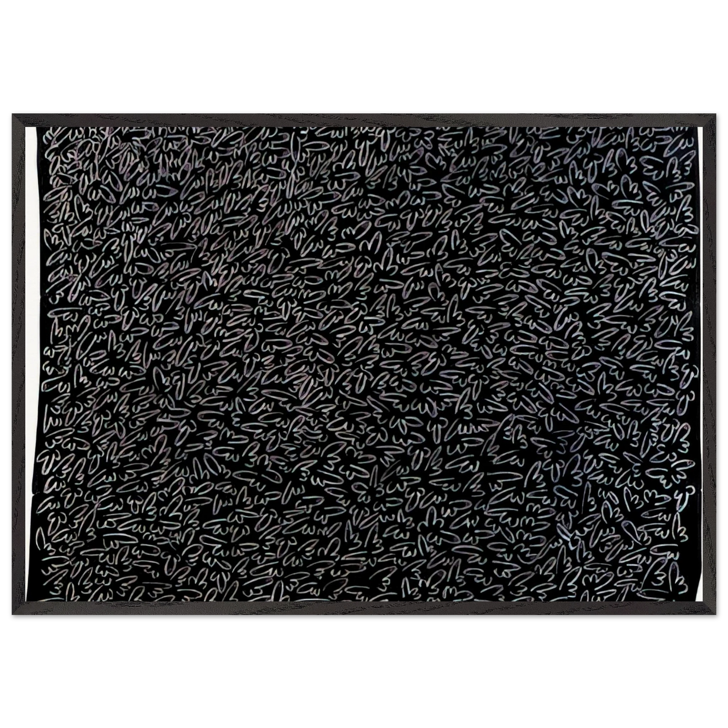 UNTITLED 1979 0 N1 - Keith Haring Framed Art Print – Black Wooden Frame - Default Title - -Framed Art Print