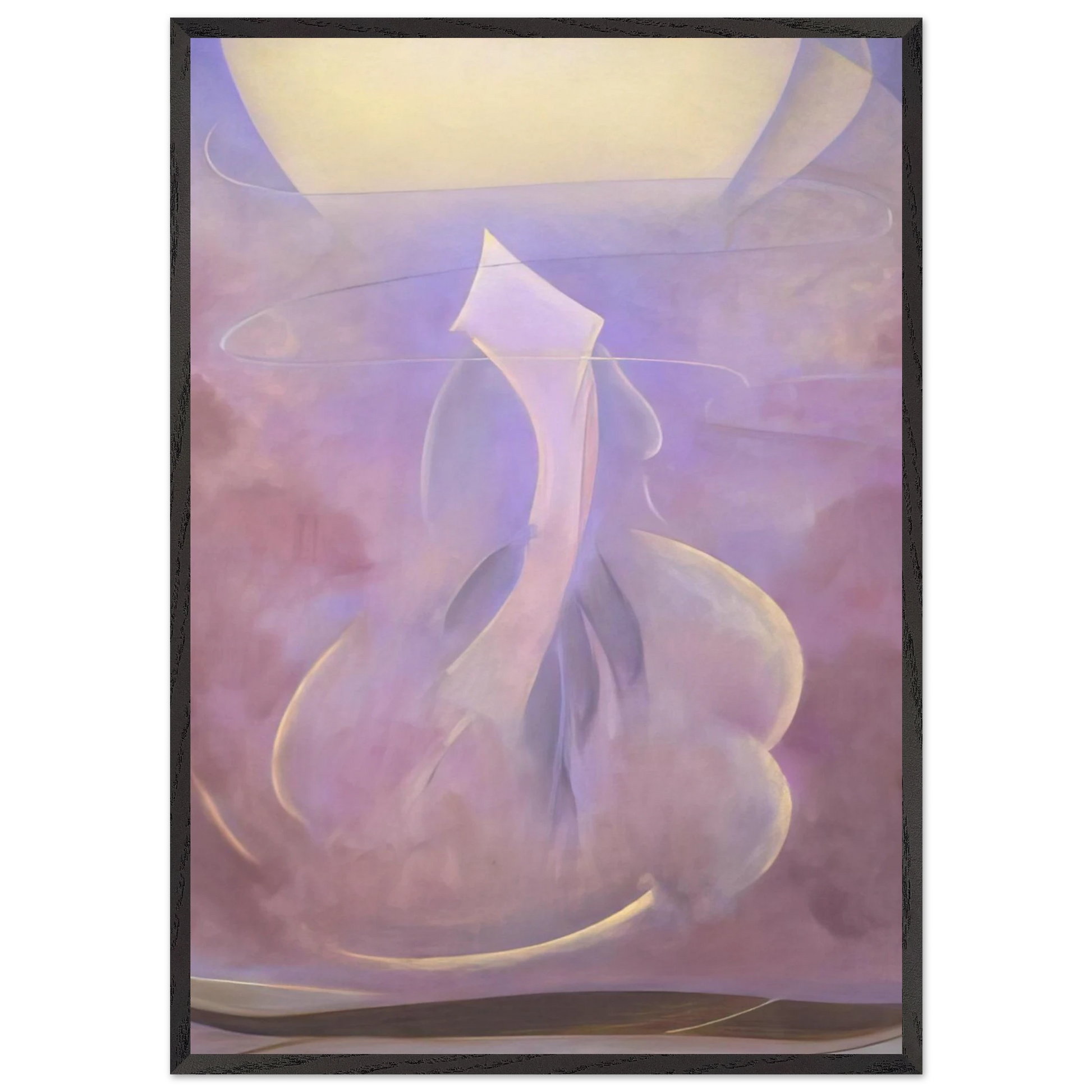 Ascent aka Liberation - 1946 - Agnes Lawrence Pelton Framed Art Print – Black Wooden Frame - Default Title - -Framed Art Print