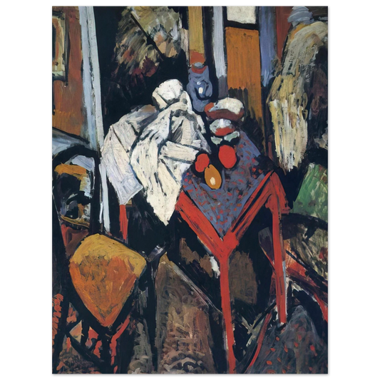 Andre Derain - STILL LIFE ON THE RED TABLE 1904 Fine Art Poster - Default Title
