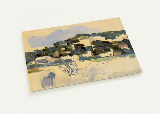 Houses on the Hill By Paul Cézanne Pack of 10 Post Cards | Paul Cézanne Post Cards | A6 (10.5 x 14.8 cm) - 4.1 x 5.8 inches