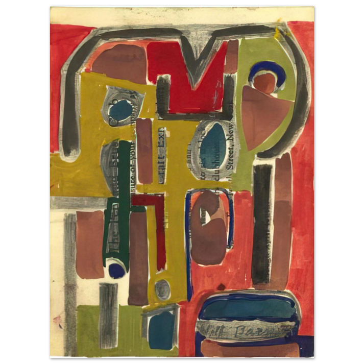 Will Barnet - Untitled - c.1953 United States  75x100 cm / 30x40inches Fine Art Poster