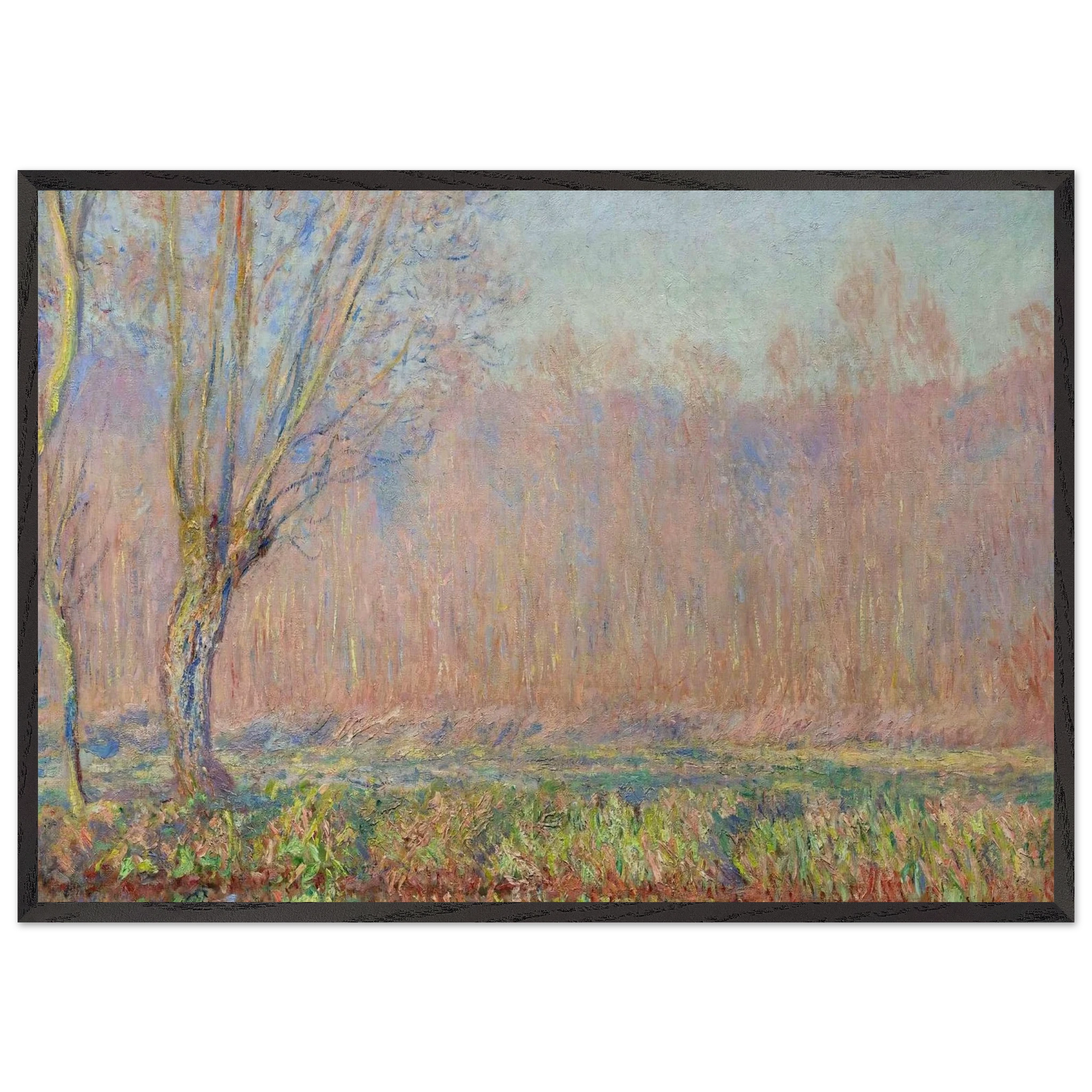 The Willows - claude monet Framed Art Print – Black Wooden Frame - Default Title - -Framed Art Print