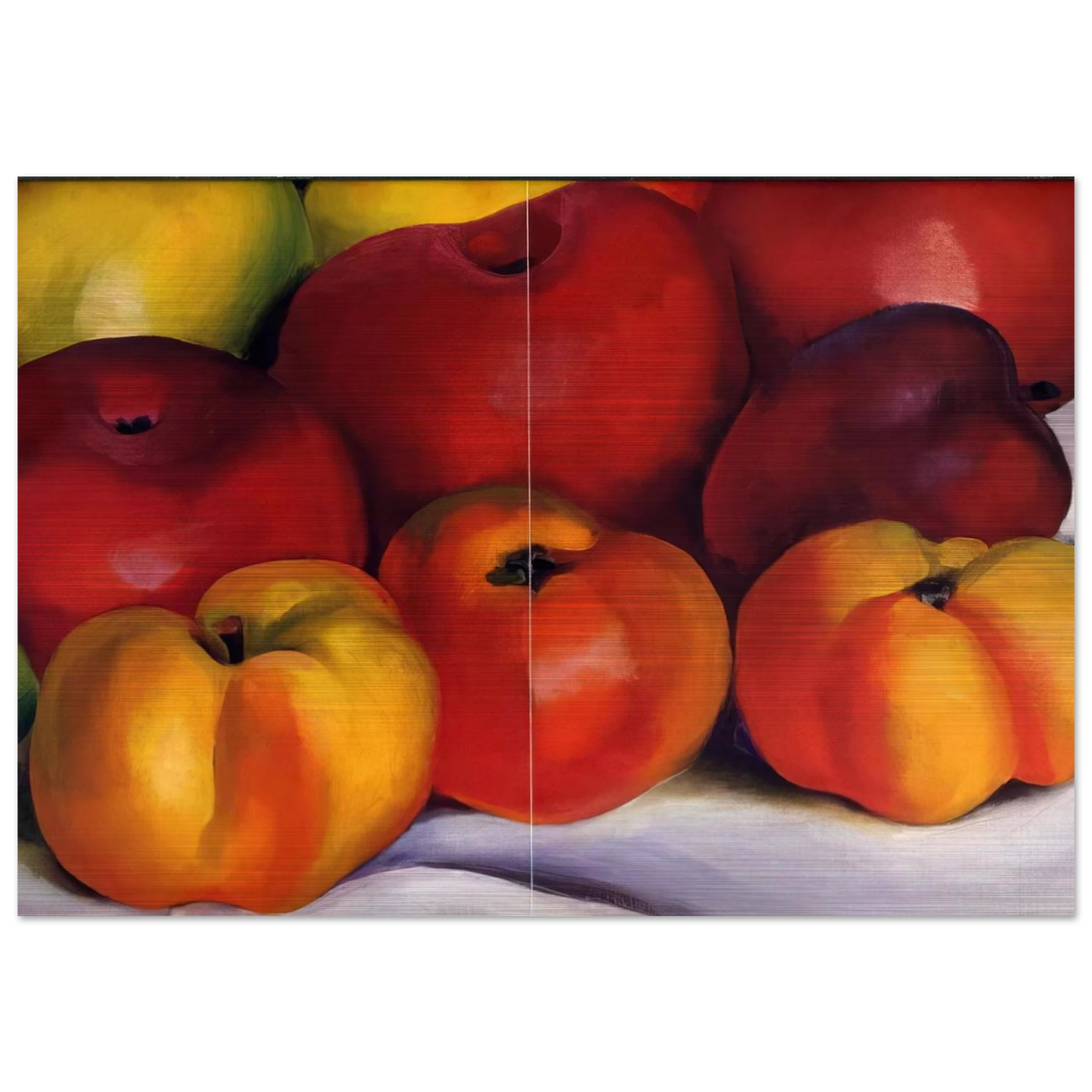 Apple Family - Georgia O'Keeffe Brushed Aluminum Print - 70x100 cm / 28x40 inches | Georgia O'Keeffe Aluminum Print | Georgia O'Keeffe Prints
