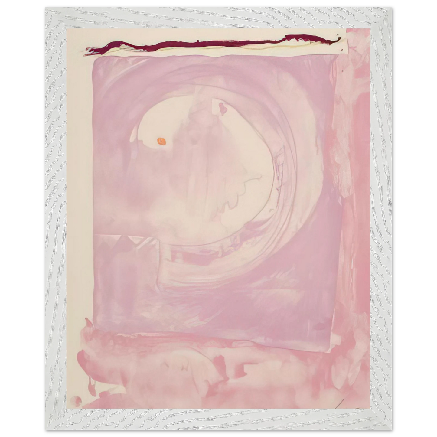 Helen Frankenthaler - Reflections IX - 1995 Wall art - A1 (59.4 x 84.1  cm) - Premium Wooden Framed Poster With Fine Art Paper - White frame