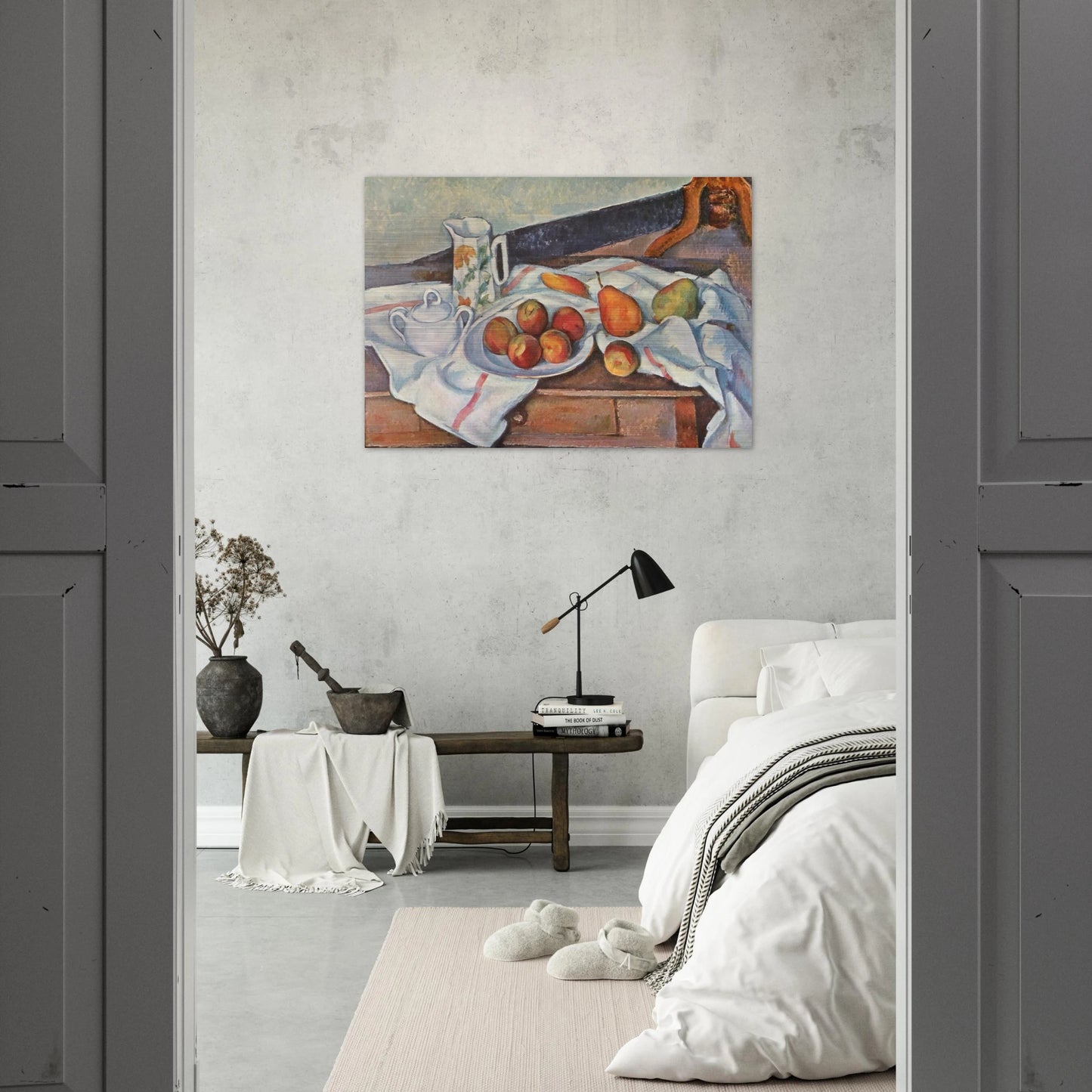 Still Life with Sugar - Paul Cézanne Brushed Aluminum Print - 70x100 cm / 28x40 inches | Paul Cézanne Aluminum Print | Paul Cézanne Prints