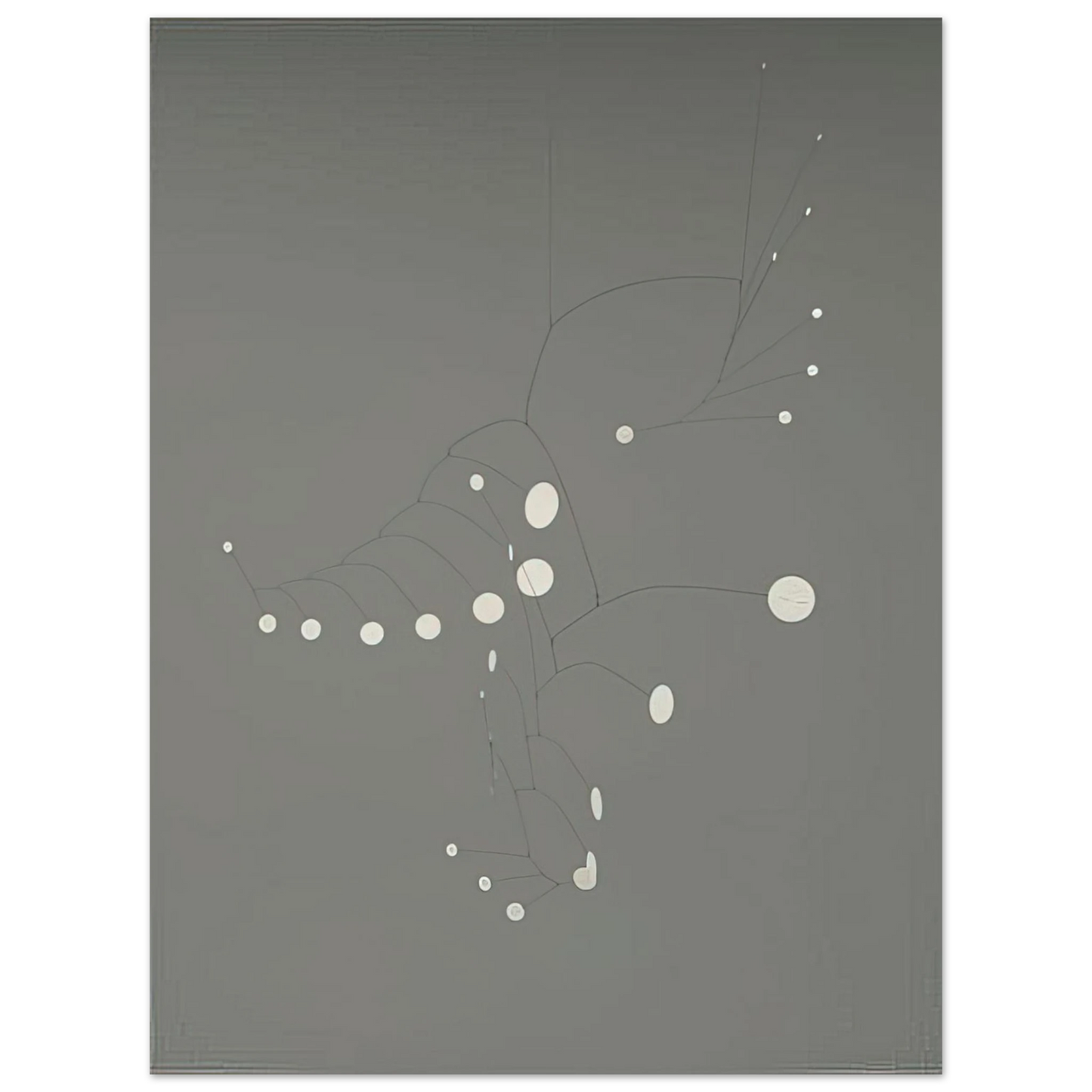 Alexander Calder - SNOW FLURRY 1948 Fine Art Poster - 13x18 cm / 5x7 inches