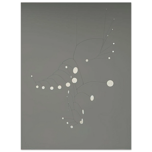 Alexander Calder - SNOW FLURRY 1948 Fine Art Poster - 13x18 cm / 5x7 inches
