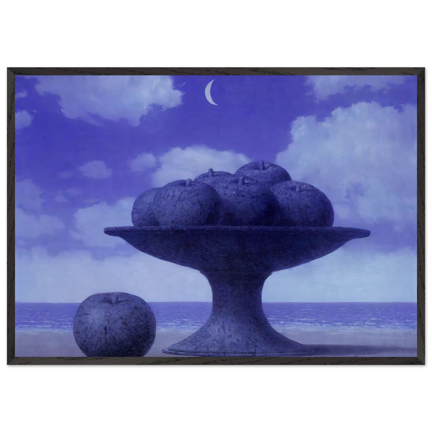 THE GREAT TABLE - Rene Magritte Framed Art Print – Black Wooden Frame - Default Title - -Framed Art Print