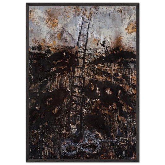SERAPHIM 1984 - Anselm Kiefer Framed Art Print – Black Wooden Frame - Default Title - -Framed Art Print