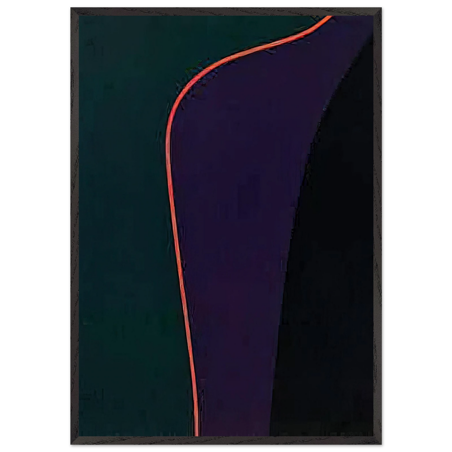 Untitled April 30 - 1977 - Lorser Feitelson Framed Art Print – Black Wooden Frame - Default Title - -Framed Art Print