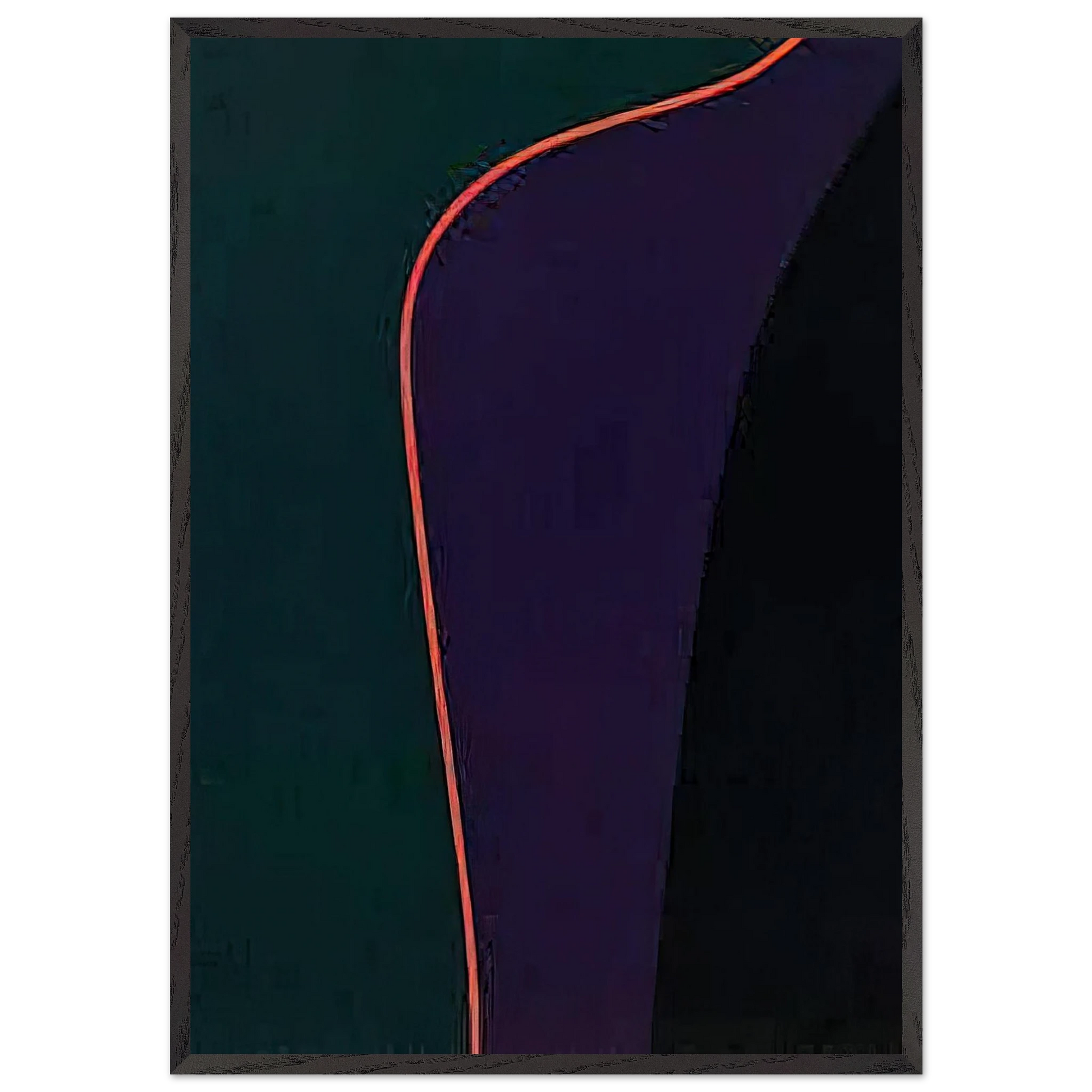 Untitled April 30 - 1977 - Lorser Feitelson Framed Art Print – Black Wooden Frame - Default Title - -Framed Art Print
