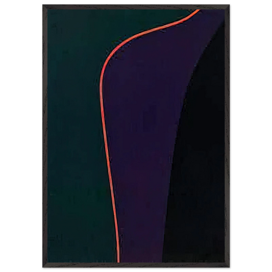 Untitled April 30 - 1977 - Lorser Feitelson Framed Art Print – Black Wooden Frame - Default Title - -Framed Art Print