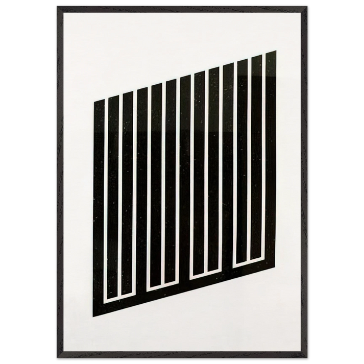 Untitled S 89 - 1978 - Donald Judd 70x100 cm / 28x40 inches Framed Art Print – Black Wooden Frame