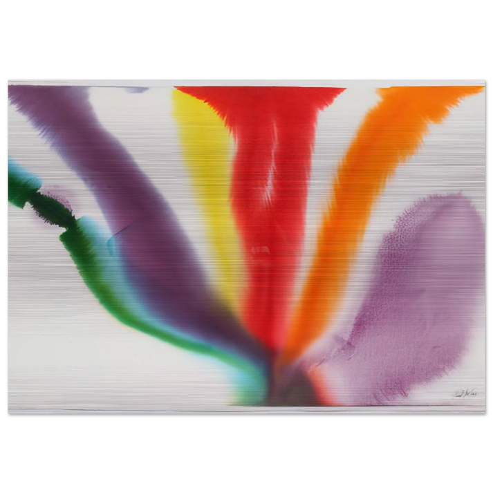 Phenomena Compass Bearing - Paul Jenkins Brushed Aluminum Print - 70x100 cm / 28x40 inches | Paul Jenkins Aluminum Print | Paul Jenkins Prints