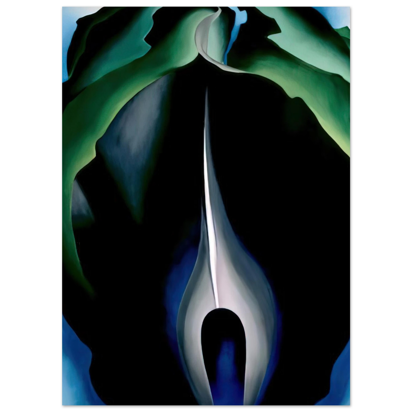 Georgia O'Keeffe - Jack-in-the-Pulpit No. IV Fine Art Poster - 40x60 cm / 16x24 inches