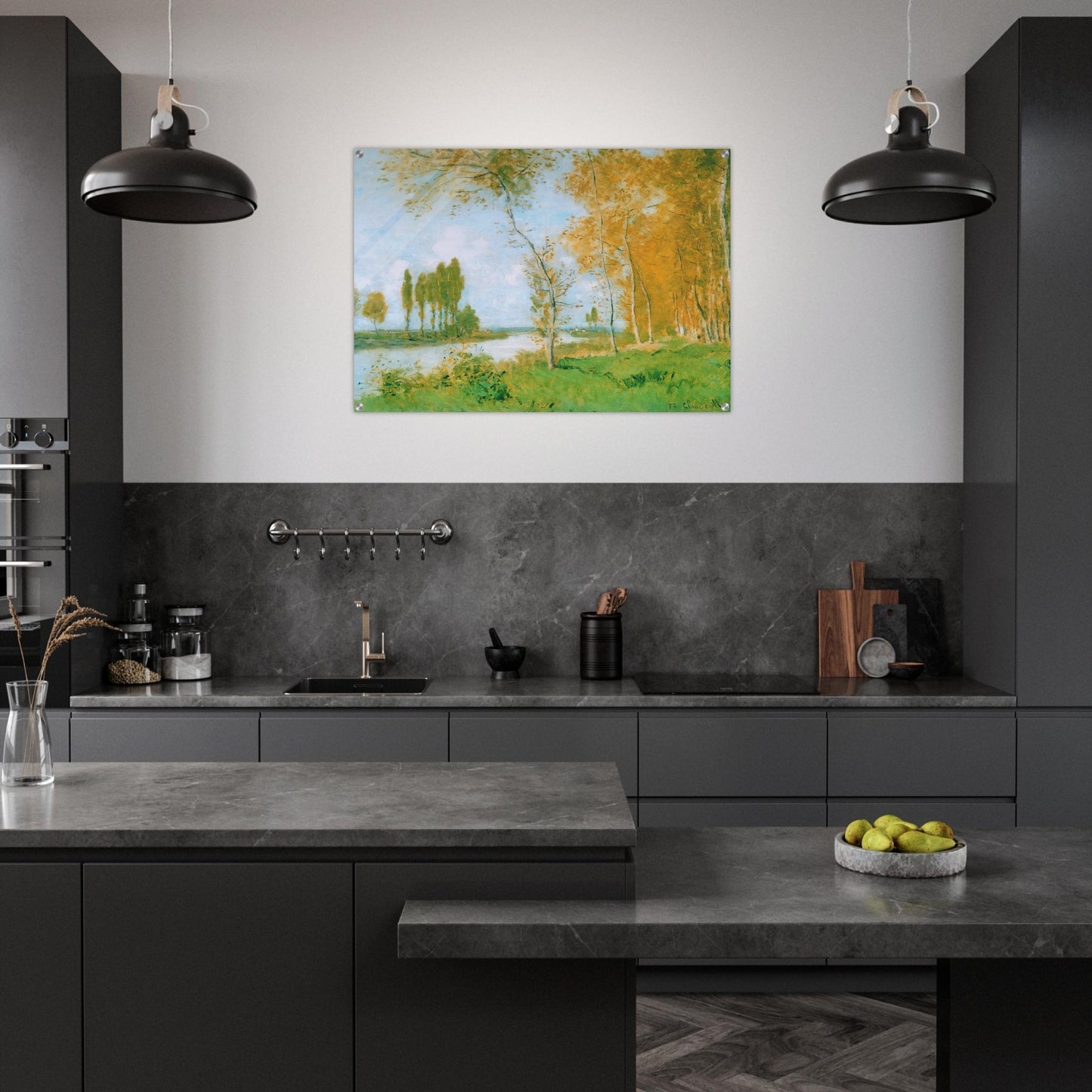 The Spring in Argentuil - claude monet Acrylic Print - 70x100 cm / 28x40″ inches