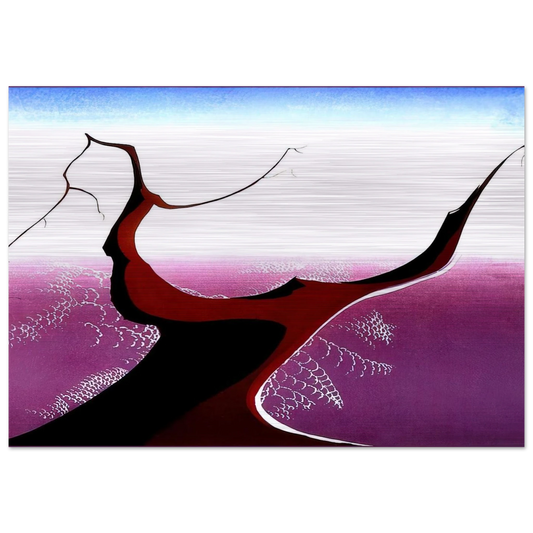 Desert Tree - Eyvind Earle Brushed Aluminum Print - 70x100 cm / 28x40 inches | Eyvind Earle Aluminum Print | Eyvind Earle Prints