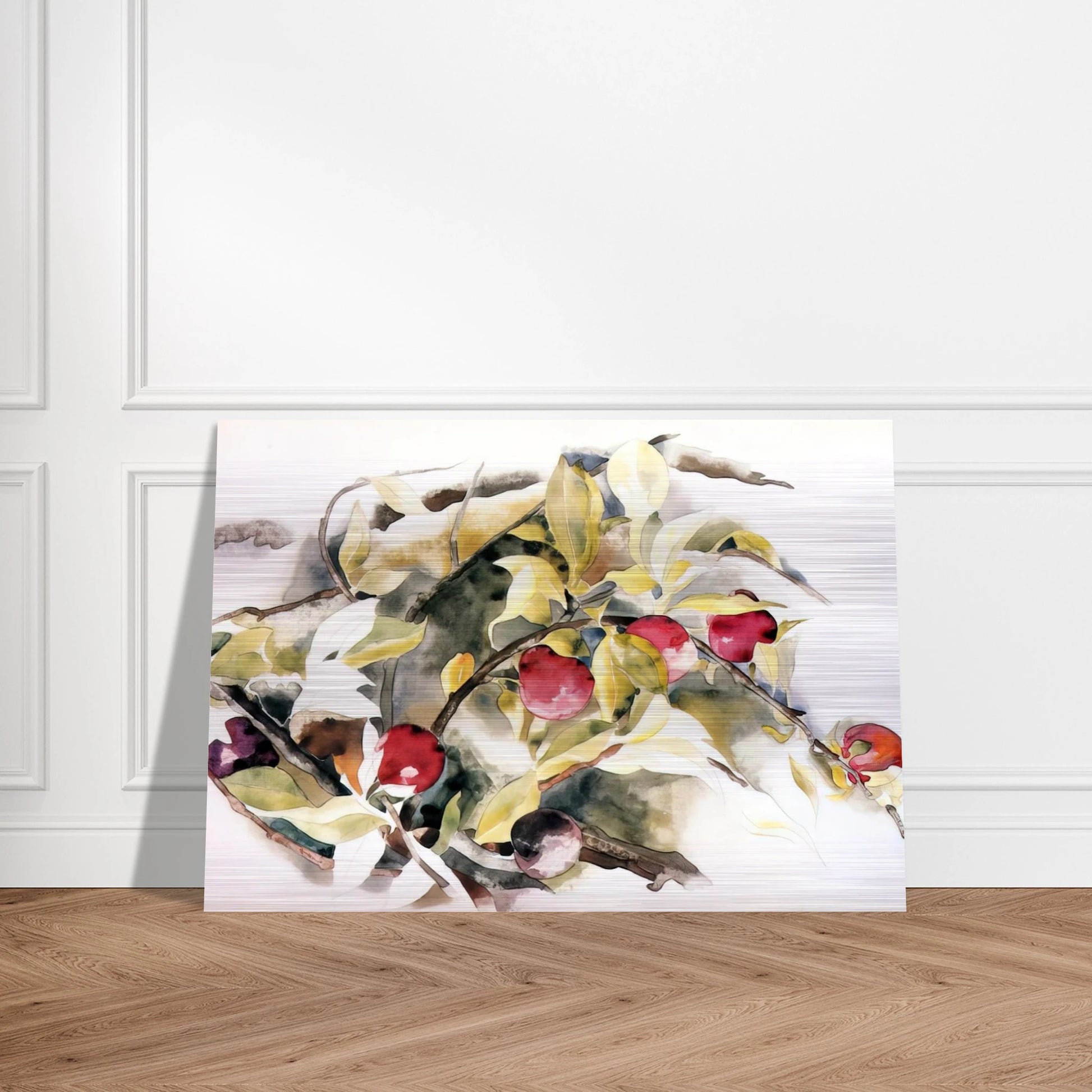 Plums - 1925 - Charles Demuth Brushed Aluminum Print - 70x100 cm / 28x40 inches | Charles Demuth Aluminum Print | Charles Demuth Prints