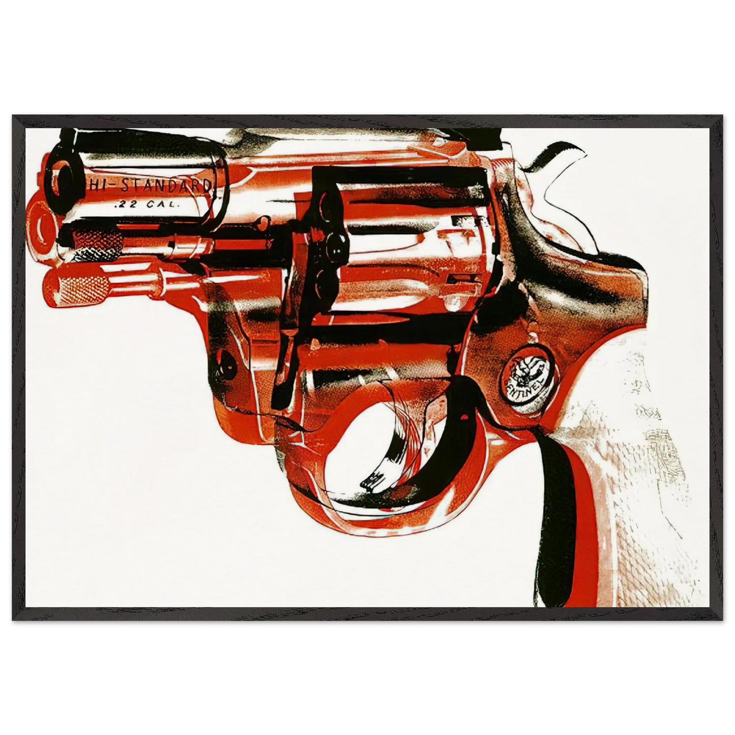 Gun - Andy Warhol Framed Art Print – Black Wooden Frame - Default Title - -Framed Art Print