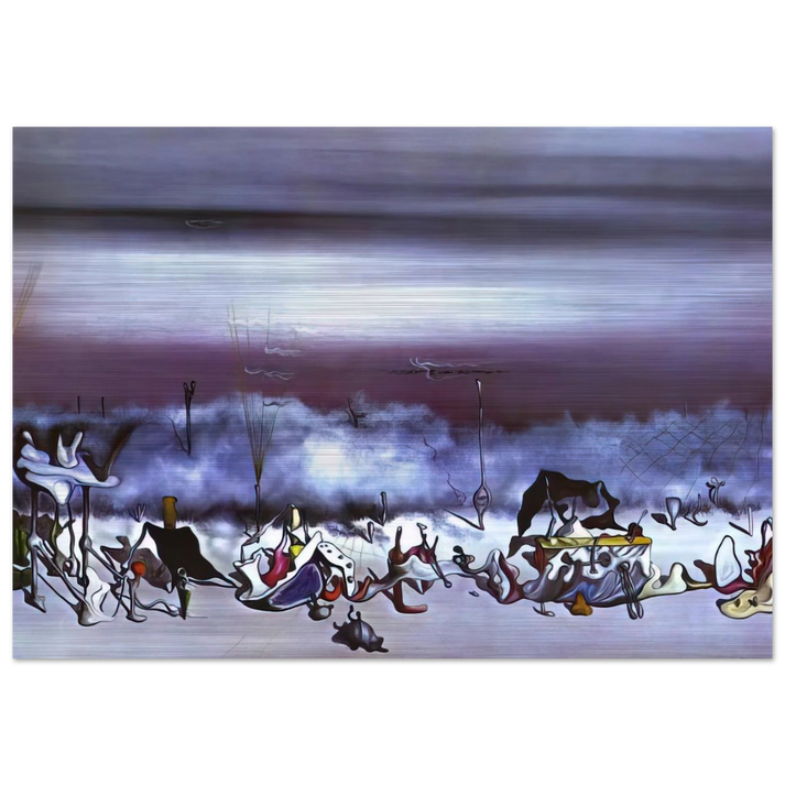 The Ribbon of Extremes - Yves Tanguy Brushed Aluminum Print - 70x100 cm / 28x40 inches | Yves Tanguy Aluminum Print | Yves Tanguy Prints