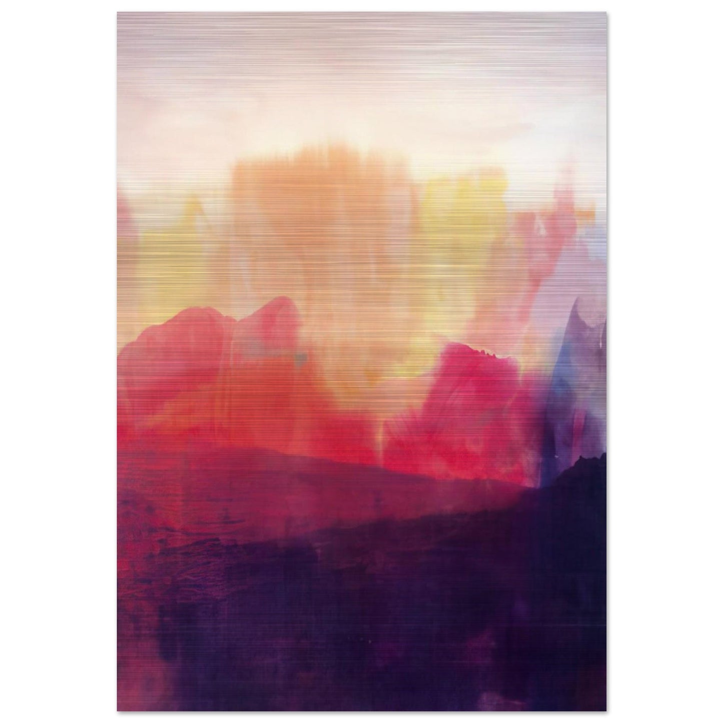 The Source - 1993 - Ronnie Landfield Brushed Aluminum Print - 70x100 cm / 28x40 inches | Ronnie Landfield Aluminum Print | Ronnie Landfield Prints