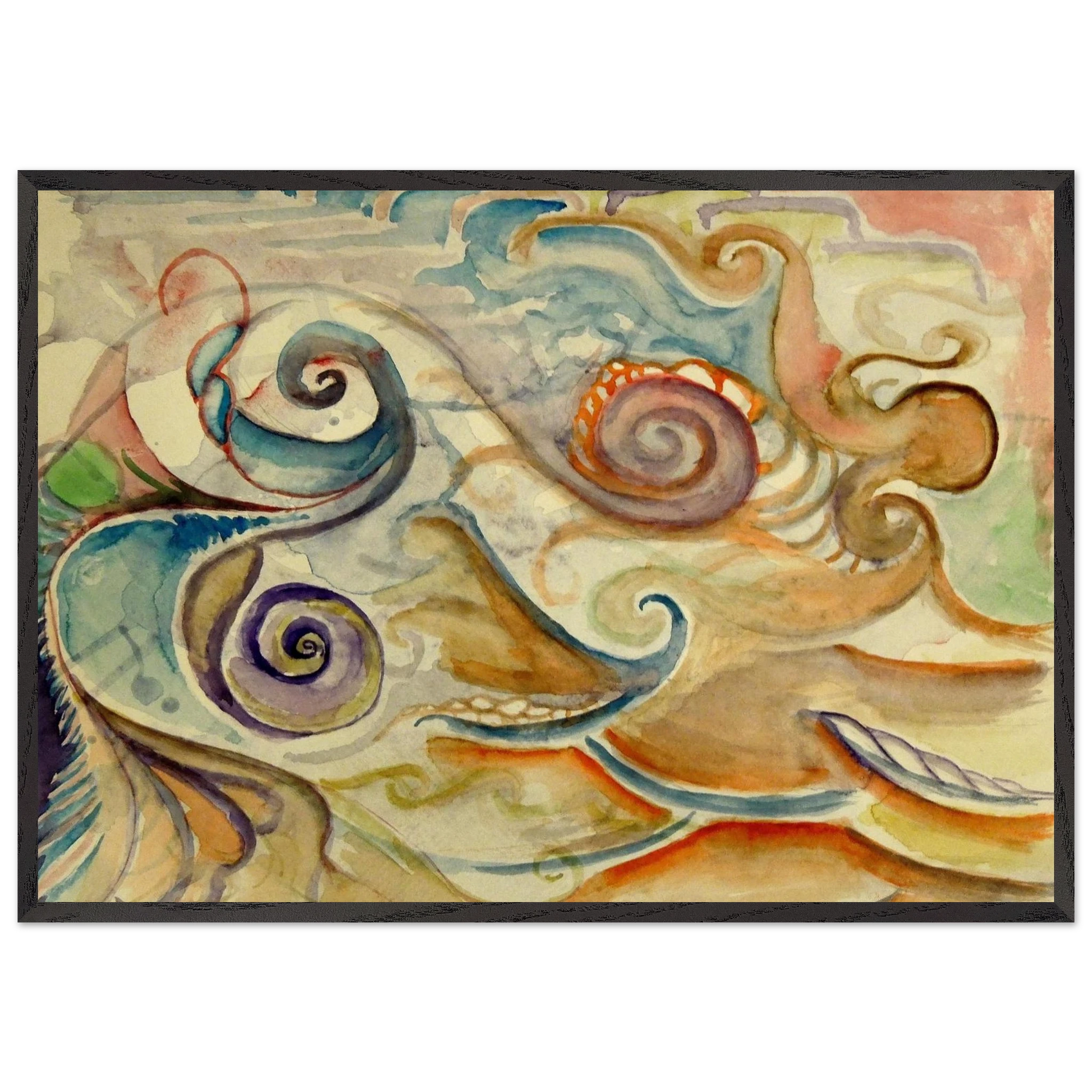 Walter Anderson N19 - Walter Inglis Anderson Framed Art Print – Black Wooden Frame - Default Title - -Framed Art Print