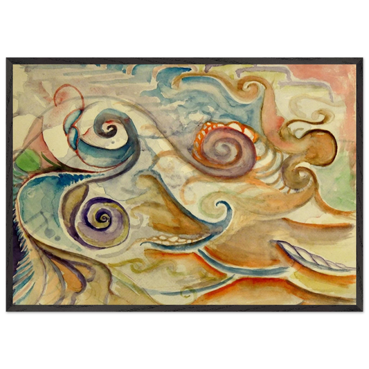 Walter Anderson N19 - Walter Inglis Anderson Framed Art Print – Black Wooden Frame - Default Title - -Framed Art Print