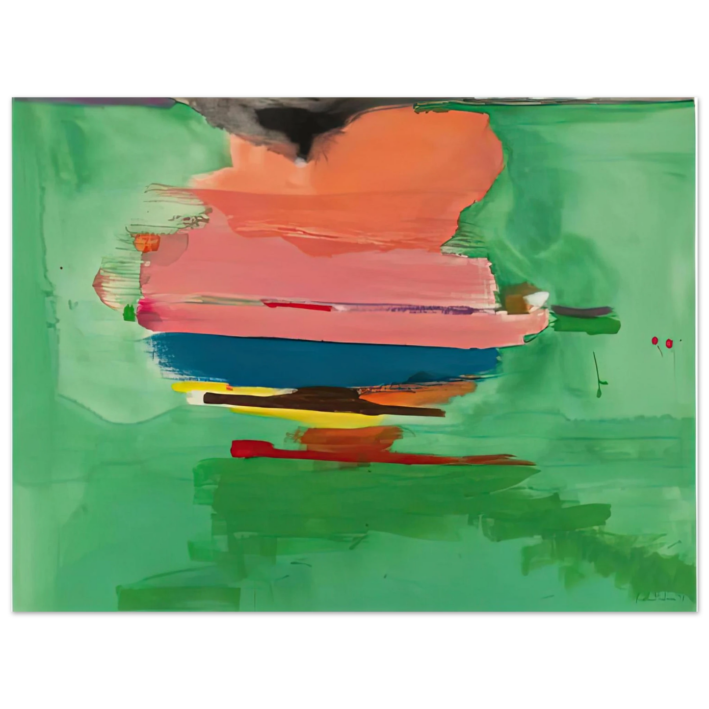 Helen Frankenthaler - Untitled, 1973- Wall Art - 21x29.7 cm / 8x12" - Fine Art Poster - -