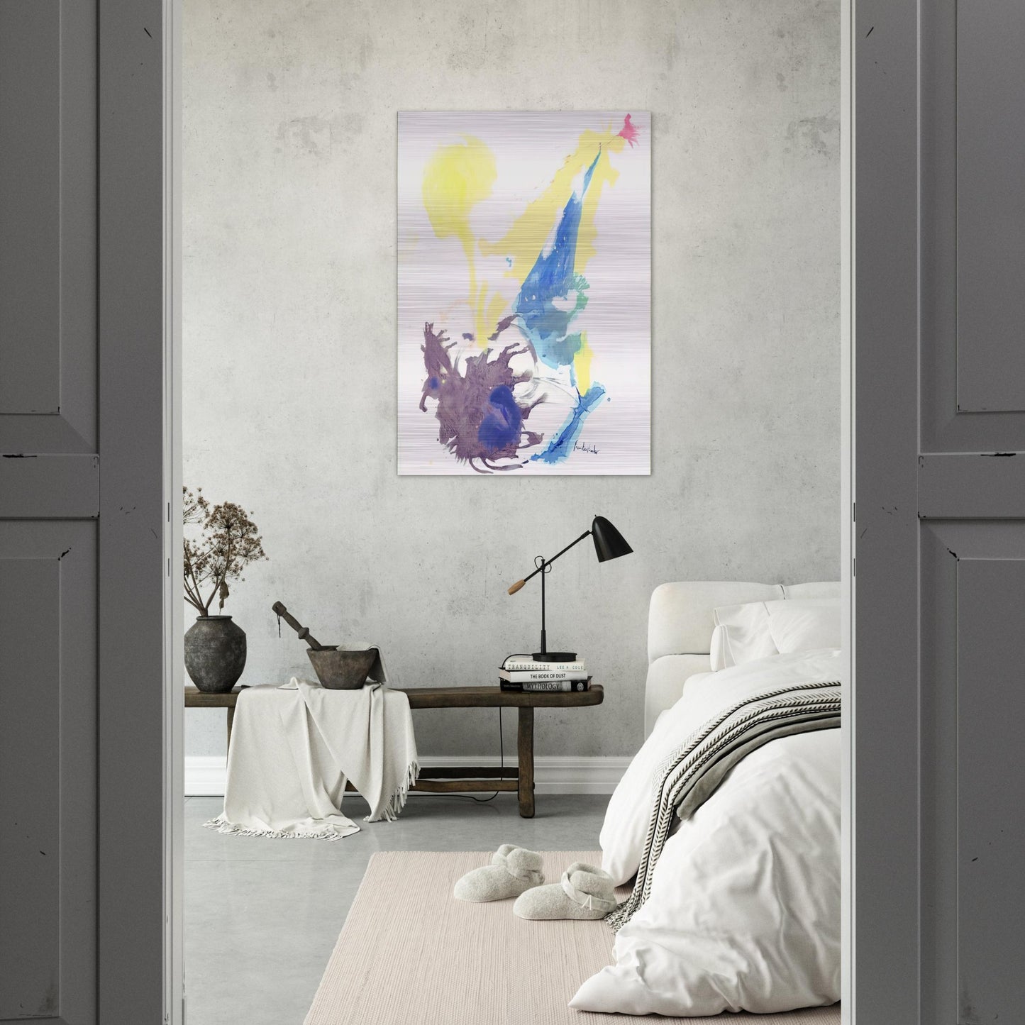 Moving Day - 1961 - Helen Frankenthaler Brushed Aluminum Print - 70x100 cm / 28x40 inches | Helen Frankenthaler Aluminum Print | Helen Frankenthaler Prints