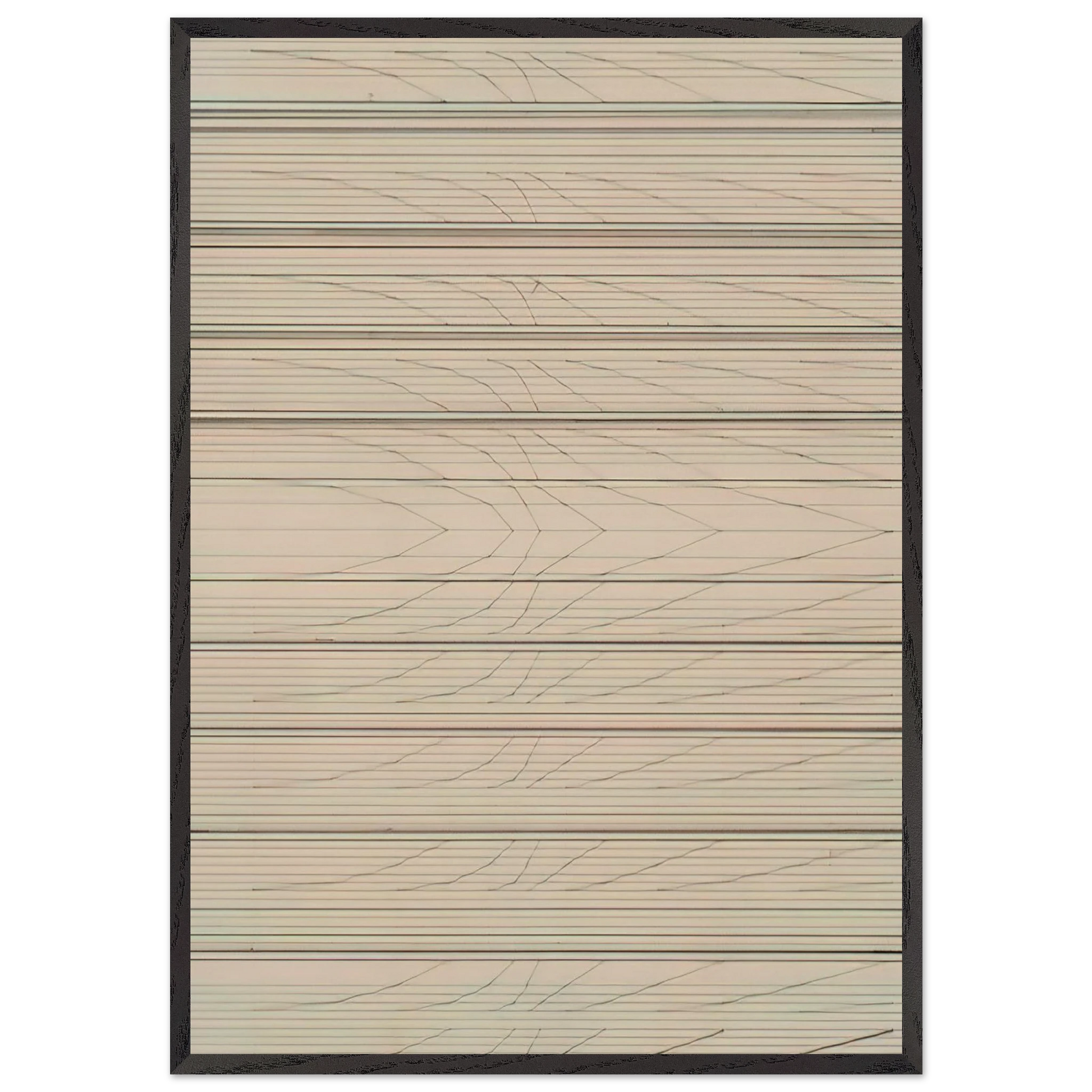 Untitled - 1970 N17 - Nasreen Mohamedi Framed Art Print – Black Wooden Frame - Default Title - -Framed Art Print